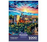 Palazzo dell'Alhambra Puzzle 1000 Pezzi, Jigsaw Puzzle Per Adulti Puzzle 1000 Pezzi Difficili Per Adulti Home Giochi Puzzle 38x26cm/1000pcs