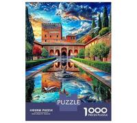 Palazzo dell'Alhambra Puzzle 1000 Pezzi - Jigsaw Puzzle Regali Per Adulti E BambiniGioco Di Sfida Intellettuale, Impossibile Puzzle 70x50cm/1000pcs