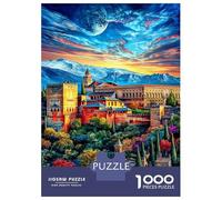 Palazzo dell'Alhambra Puzzle 1000 Pezzi Per Adulti, Puzzle Impossibile 1000 Pezzi Gioco Di Sfida Intellettuale Puzzle 38x26cm/1000pcs