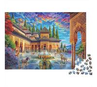 Palazzo dell'Alhambra Puzzle 1000 Pezzi Per Adulti, Puzzle Impossibile 1000 Pezzi Gioco Di Sfida Intellettuale Puzzle 38x26cm/1000pcs