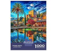 Palazzo dell'Alhambra Puzzle 1000 Pezzi, Puzzle Impossibile 1000 Pezzi Gioco Di Sfida Intellettuale 52x38cm/1000pcs