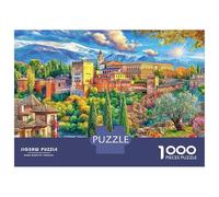Palazzo dell'Alhambra Puzzle 1000 Pezzi, Puzzle Impossibile 1000 Pezzi, Gioco Di Sfida Intellettuale 52x38cm/1000pcs