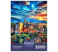 Palazzo dell'Alhambra Puzzle 1000 Pezzi, Puzzle Impossibile 1000 Pezzi Gioco Di Sfida Intellettuale 70x50cm/1000pcs