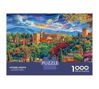 Palazzo dell'Alhambra Puzzle 1000 Pezzi, Puzzle Impossibile 1000 Pezzi, Gioco Di Sfida Intellettuale 70x50cm/1000pcs