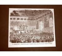 Palazzo Ducale di Venezia nel 1866 Sebastiano Tecchio proclama il plebiscito