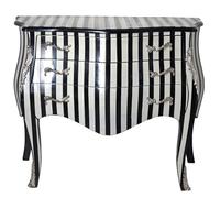 PALAZZO INT Comò antico barocco a strisce barocche barocche cassettiera da notte