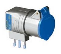 PALAZZOLI ADATTATORE di spina per uso domestico CIV S17 2P+T 16A 250V 6H 740101