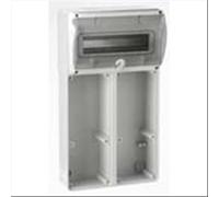 PALAZZOLI QUADRO 2 PRESE INTERBLOCCATE FISSE + GUIDA DIN 12 MODULI IP55 579622