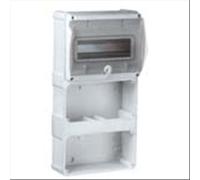 PALAZZOLI QUADRO 2 PRESE INTERBLOCCATE VERTICALI + GUIDA DIN 9 MODULI IP55 57962