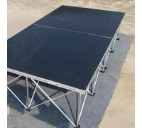 Palco Modulare 1/2/ 4 pezzi Piattaforma per palco portatile per eventi pieghevole, facile da collegare, system modulare per palcoscenici multifunzione(2pcs/2㎡/21.5sqft,H 20cm/8in)