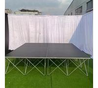 Palco Modulare 1/2/ 4 pezzi Piattaforma per palco portatile per eventi pieghevole, facile da collegare, system modulare per palcoscenici multifunzione(4 pcs/4㎡/43sqft,H 60cm/24in)