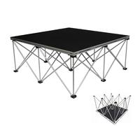 Palco Modulare Pedana per Palco Portatile per Eventi Musicali, Pedana Modulare per Palco per Coro, Pedana Pieghevole per Palchi per Spettacoli di Batteria Nuziale(60cm(24"),3.3x 3.3' (100x100cm))