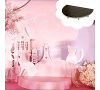 Palco Modulare Piattaforma da Palco DIY per Evento di Matrimonio, Attrezzatura da Palco per Location di Eventi, Deck Semi-Circolare per Sfilata di Moda/Fotocamera(H20cm (7 7/8"),Dia 100cm (39 3/8"))