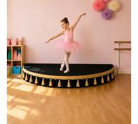 Palco portatile, mini palco per spettacoli e concerti per bambini, include grembiule di protezione, elevata capacità di carico per esibizioni corali, eventi scolastici(Black,47.2x23.6in)