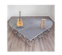 Palco portatile piccolo a forma di cuore 10x10 piedi, H 20 40 60 80 cm Sistema modulare di piattaforme e scale collegabili con gambe pieghevoli(H 7.9in/20cm)