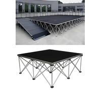 Palcoscenico pieghevole for eventi, piattaforma for palco portatile for batteria da 39,4 a 48 pollici for esterni e interni, rialzo for palco for telecamera resistente(100x100x80cm/39.4x39.4x31.5in)