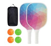 Palde Picklebal Set Di 2 | Racchette Lieve Picklebal Alto Rimbalzo | Attrezzature Sportive Durablle per Il Campo Esterno, Il Cortile, La Scuola, I Viaggi E Il Gioco Fis