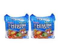 Paldo coreano bibim Tagliatelle stile orientale Noodle, piccante fredda (Mi Kho Dai Han) Multi pacchetto (5 pacchetti) x 2 di Paldo