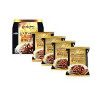 Paldo Jjajangmen ramen, confezione da 4 pezzi, pasta istantanea Jjajang, autentica coreana, 4 x 200 g, OG ASIA - 800 g
