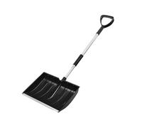 Pale da neve Pala for la rimozione della neve da esterno for orticoltura, pala for lo stoccaggio dei cereali in plastica, attrezzi agricoli manuali rimovibili e a spinta(Black)