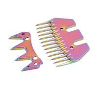 Pale di Pecore Lame Colorate Dente Dente di Lana Capre Taglierie Elettriche per Lana, Macellaio per Lama Tipo Capra, Tagli a Forbici Denti Elettrico