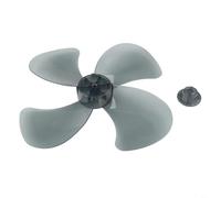 Pale di ricambio per ventola elettrica da 35,6 cm, con 4 pale, compatibile con ventilatori da pavimento e da tavolo, in polipropilene leggero (35,6 cm, nero)