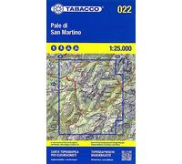 Pale di San Martino 1:25.000. Ediz. italiana, inglese, francese e tedesca: 022