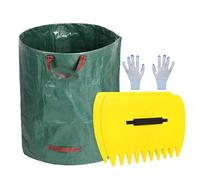 Pale e artigli ergonomici per lame: impugnature da giardino con grande presa per rimuovere detriti e rifiuti di giardino senza sforzo | rimozione di detriti e rifiuti da giardino con sacchetto