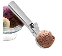 Pale in metallo a forma di cono - Pala per biscotti, polpette di carne, porzionatore per | Cucchiaio robusto, paletta per frutta, paletta da forno multifunzionale, manico ergonomico, grande