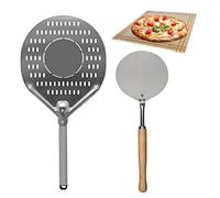Pale Per Pizza Forata Tonda- Pale Made In Italy - Palino Con Manico in Faggio- con la Pala Tonda Puoi Dare un Senso Tondo alla Tua Pizza -Ottime Per Crostate, Pane e Focaccie
