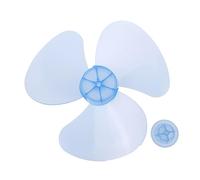 Pale per ventilatori, Pala del ventilatore in plastica for uso domestico, 5 foglie, con coperchio for dado, for ventilatore a piedistallo, dimensioni multiple, multicolore(12 Inch Gray)