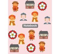 Pale Pink Composition Notebook - Tudor Cartoon Characters(Wide/College Ruled): Cute History-Inspired Journal for School, Ideas & Creativity