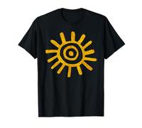 Paleo Sun Design Petroglifo Golden Sun Simbolo Maglietta