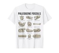 Paleogene Fossili Paleontologia Scientifica Arte Maglietta