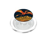 Paleontologia della silhouette del dinosauro giurassico PopSockets PopGrip per MagSafe