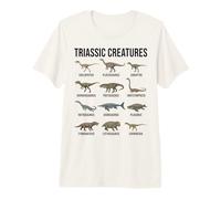 Paleontologia delle Prime Specie di Dinosauri delle Creature triassiche Maglietta Premium