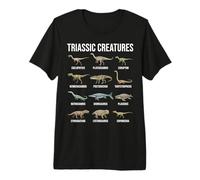 Paleontologia delle Prime Specie di Dinosauri delle Creature triassiche Maglietta Premium