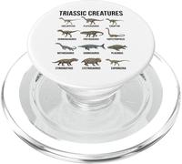 Paleontologia delle prime specie di dinosauri delle creature triassiche PopSockets PopGrip per MagSafe