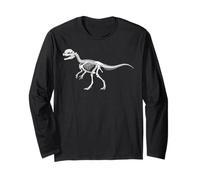 Paleontologia Dinosauro Dilofosauro Scheletro Crestato Maglia a Manica