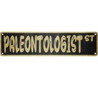 Paleontologist Pl Targa in metallo divertente vintage sottile Street Tin Signs Wall Art Decor Iron Poster Regali 10,2 x 40,6 cm