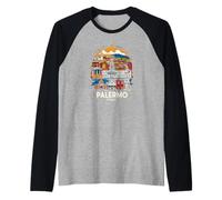 Palermo Italia Italia Europa Europea Architettura Europea Souvenir Maglia con Maniche Raglan