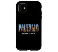 Palermo Italia Luoghi d'interesse Palermitano Coordinate GPS Italia Custodia per iPhone 11