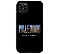 Palermo Italia Luoghi d'interesse Palermitano Coordinate GPS Italia Custodia per iPhone 11 Pro Max