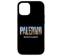 Palermo Italia Luoghi d'interesse Palermitano Coordinate GPS Italia Custodia per iPhone 12/12 Pro