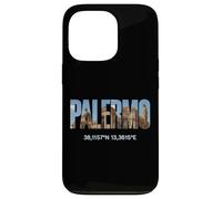 Palermo Italia Luoghi d'interesse Palermitano Coordinate GPS Italia Custodia per iPhone 13 Pro