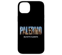 Palermo Italia Luoghi d'interesse Palermitano Coordinate GPS Italia Custodia per iPhone 14 Plus