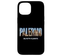 Palermo Italia Luoghi d'interesse Palermitano Coordinate GPS Italia Custodia per iPhone 15