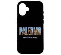 Palermo Italia Luoghi d'interesse Palermitano Coordinate GPS Italia Custodia per iPhone 16