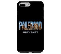 Palermo Italia Luoghi d'interesse Palermitano Coordinate GPS Italia Custodia per iPhone 7 Plus/8 Plus