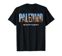 Palermo Italia Luoghi d'interesse Palermitano Coordinate GPS Italia Maglietta